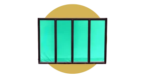 Powder-Coated Window Frame