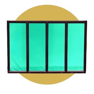Powder-Coated Window Frame